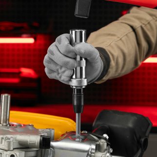 Отвертка ударно-поворотная 1/2, набор бит, 6 шт. в пласт. боксе MATRIX 11575 фото 13