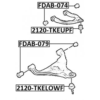 Опора шаровая FEBEST 2120-TKEUPF фото 2