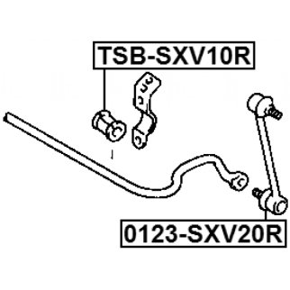Втулка заднего стабилизатора FEBEST TSB-SXV10R фото 2 Втулка заднего стабилизатора FEBEST TSB-SXV10R фото 2