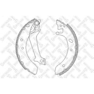 523 100-SX_=4512.00=574SBS=362287B=FSB421 !колодки барабанные Ford Mondeo 1.6i/1.8i/1.8TD 94-96 фото