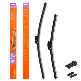 Щетки стеклоочистителя (к-кт) AirLine AWB-BK-650-500K фото