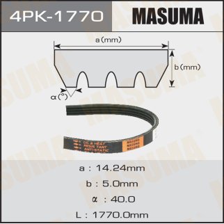 Ремень ручейковый Masuma 4PK-1770 фото