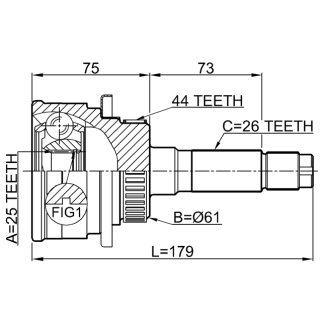 ШРУС 0510-B25A44 фото 2