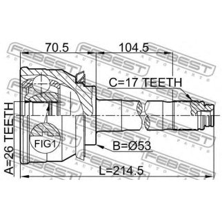 ШРУС наружный FEBEST 0610-004 фото