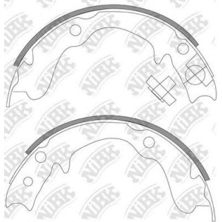 Колодки ручного тормоза к-кт NiBK FN0569 фото