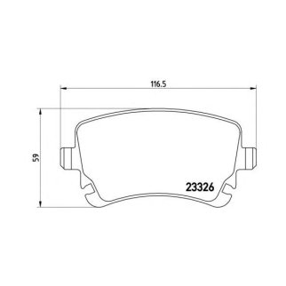 Колодки тормозные задние дисковые к-кт Brembo P 85 076 фото