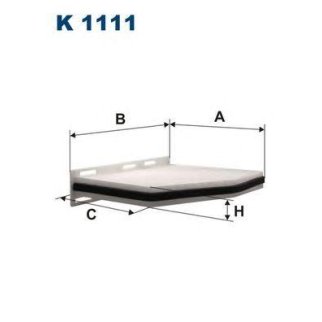Фильтр салона FILTRON K 1111 фото