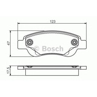Колодки тормозные передние к-кт BOSCH 0 986 495 085 фото
