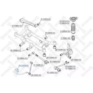 Втулка заднего стабилизатора Stellox 89-53029-SX фото