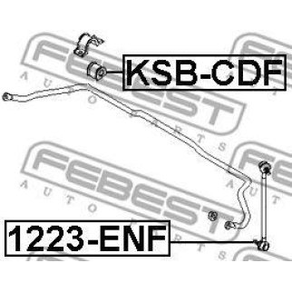 Втулка заднего стабилизатора FEBEST KSB-CDF фото