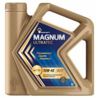 Масло моторное Rosneft Magnum Ultratec 10W-40 синтетическое 1 л 40814932 фото