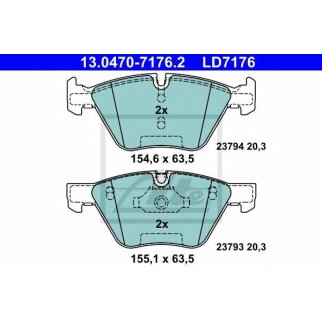 Колодки тормозные дисковые передн, CERAMIC, BMW: 5 520 d/520 i/523 i/525 d/525 i 03-10, 5 Touring 520 d/520 i/523 i/525 d/525 i 04- фото