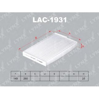 Фильтр салона LYNXauto LAC-1931 фото