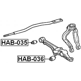 Сайлентблок рычага FEBEST HAB-035 фото 2
