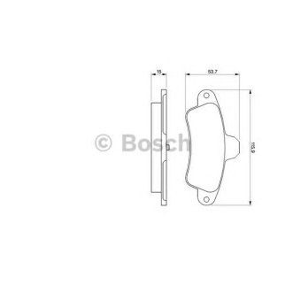 Колодки тормозные задние дисковые к-кт BOSCH 0 986 424 277 фото