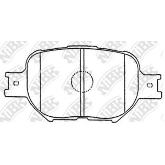 Колодки тормозные передние к-кт NiBK PN1430 фото