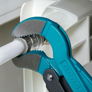 Ключ трубный рычажный №2, "1,5" цельнокованый тип-S" GROSS фото 1