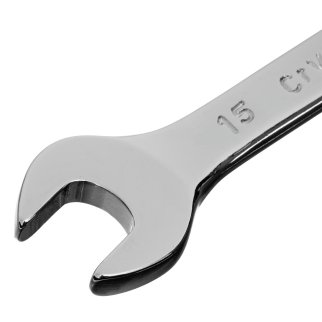 Ключ комбинированный, 15 мм, CrV, полированный хром MATRIX 15159 фото 3