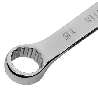 Ключ комбинированный, 15 мм, CrV, полированный хром MATRIX 15159 фото 4