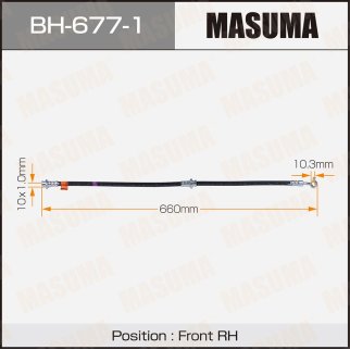 Шланг тормозной Masuma BH-677-1 фото