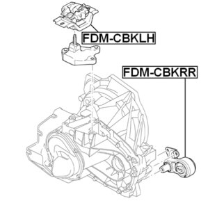 Опора двигателя задняя FEBEST FDM-CBKLH фото 2
