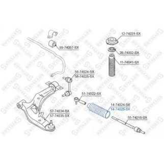 14-74025-SX_пыльник рейки рулевой правый! Nissan Maxima V (A33) 00> фото