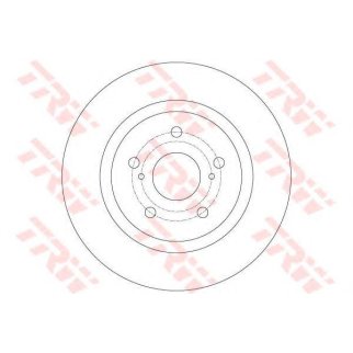 Диск тормозной задний TRW DF6324 фото