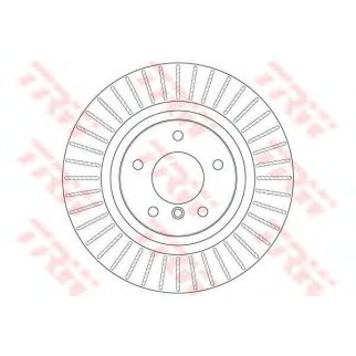 Диск тормозной задний TRW DF6352S фото