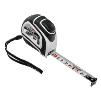 Рулетка Autostop, 5 м х 19 мм, двухкомпонентный корпус, автоматическая фиксация, PRO// Matrix фото 3