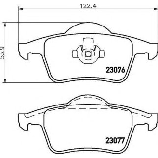 Колодки тормозные задние дисковые к-кт Hella 8DB 355 008-871 фото