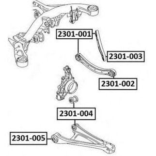 Сайлентблок ASVA 2301-005 фото