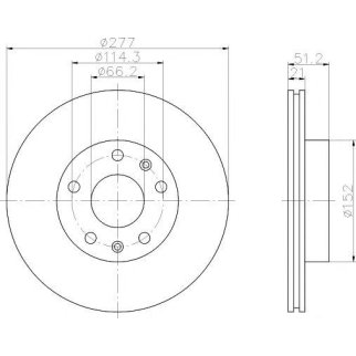 Диск тормозной передний вентилируемый TEXTAR 92115703 фото