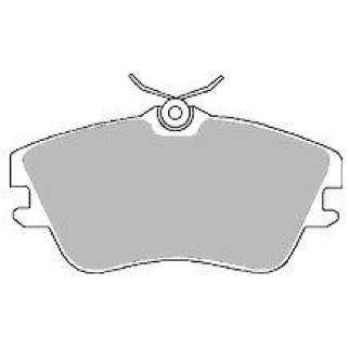 Комплект передних тормозных колодок, дисковый тормоз фото