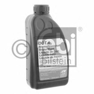 Жидкость тормозная, DOT4 1л фото