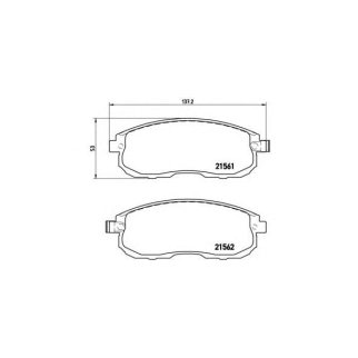 P56065_колодки дисковые передние! Nissan Tiida/Teana/Juke 1.6/1.8/1.5DCi 07> фото