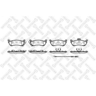 709 011B-SX_колодки дисковые з.! с антискрип. пластинами MB W163 2.3/3.2/2.7CDi 99> фото