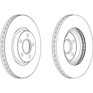 Диск тормозной передний вентилируемый FORD FOCUS II/III 04-/VOLVO S40/V50 D=300mm (цена за 1 шт., мин. кол-во 2 шт.) фото
