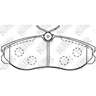 Колодки тормозные передние к-кт NiBK PN2213 фото