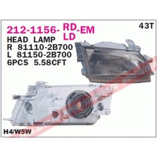 212-1156L-LD-EM_фара левая! электр. Toyota Carina 92> фото