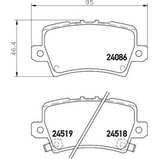 Колодки тормозные задние дисковые к-кт Hella 8DB 355 006-751 фото