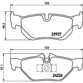 Колодки тормозные задние дисковые к-кт Hella 8DB 355 011-301 фото