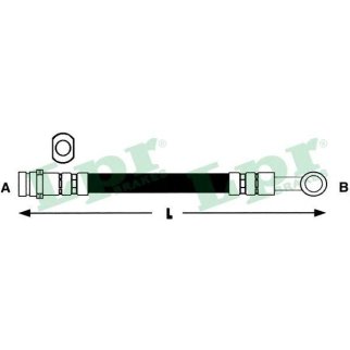 Шланг тормозной Lpr 6T47924 фото