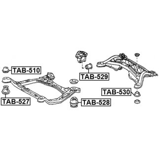 Втулка задней балки FEBEST TAB-529 фото 2