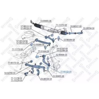 77-00122-SX_сайлентблок пер. нижн. рычага! Audi A6 all 05>/A8 all 03> фото