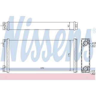 Радиатор отопителя Nissens 71927 фото
