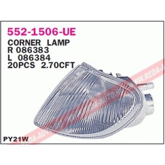 Фонарь указателя поворота прав (белый) CITROEN: BERLINGO 07.96- фото