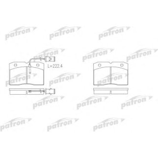 Колодки тормозные PATRON PBP655 фото