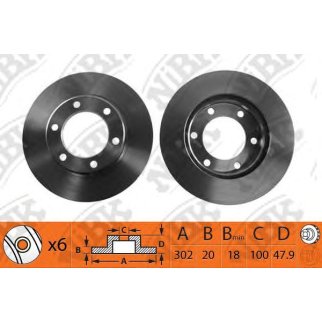 Диск тормозной NiBK RN1139 фото