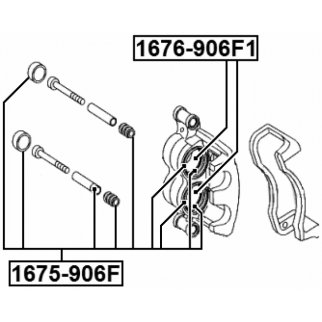 Рк переднего суппорта FEBEST 1675-906F фото 2