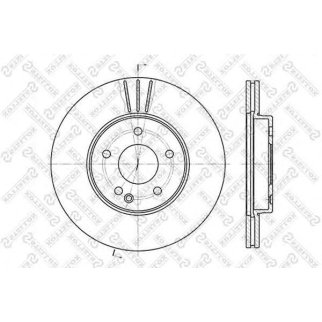 6020-3317V-SX_диск тормозной передний! MB W202 2.0-2.8/2.0D/2.2D 93> фото